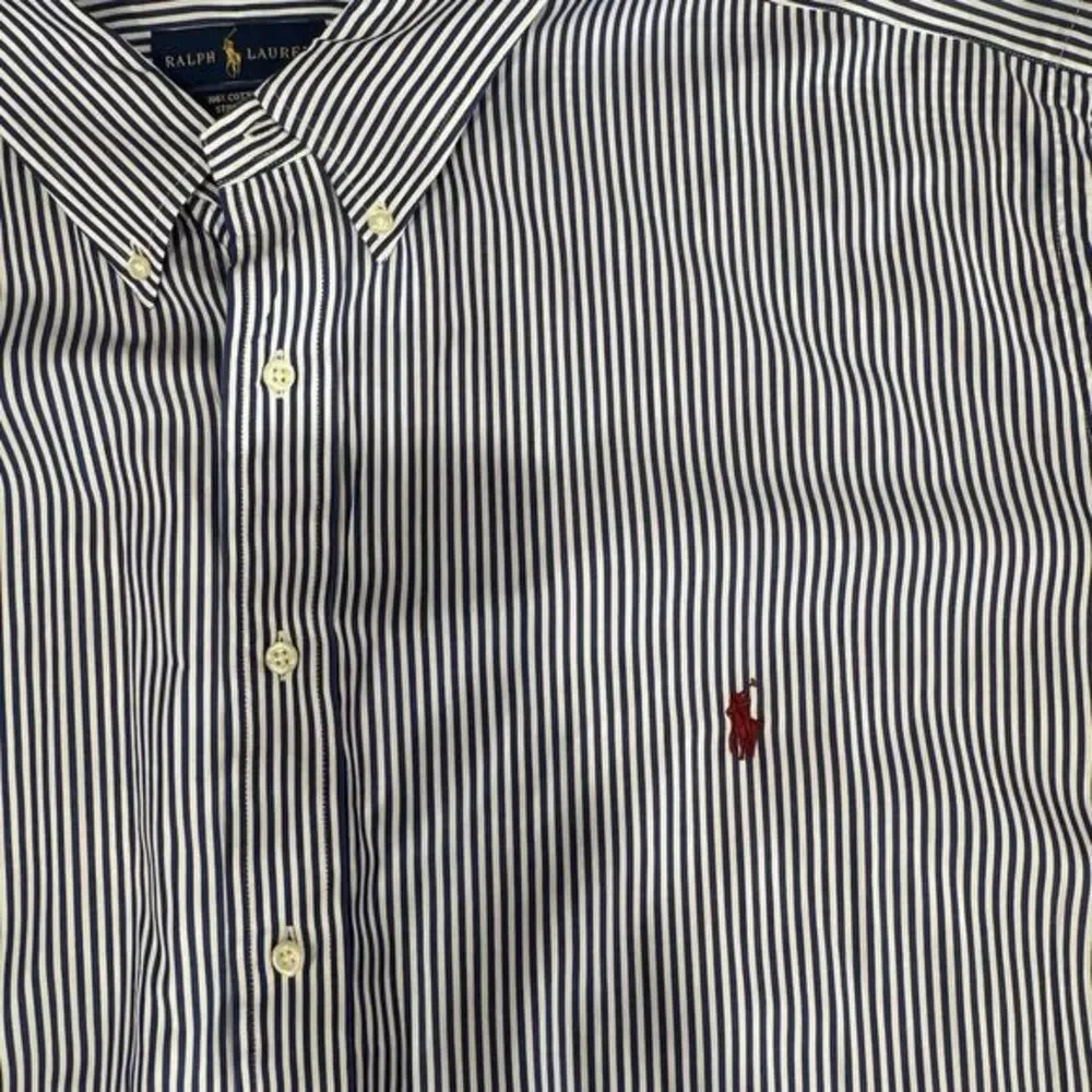 Polo Ralph Lauren Blue White Stripe‎ BIG 4XB Cotton Stretch